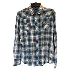 WOMEN'S KUHL BUTTON UP PLAID L/S SHIRT SIZE LARGE